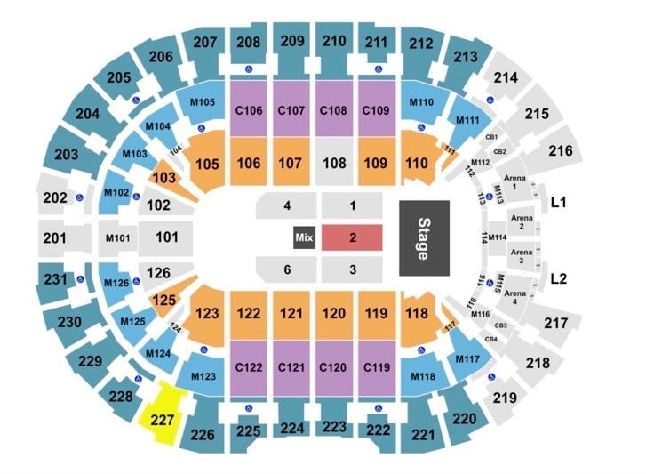 Us Bank Arena Cincinnati Seating Chart With Rows And Seat Numbers